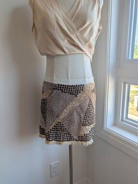 STUNNING  beaded mini skirt